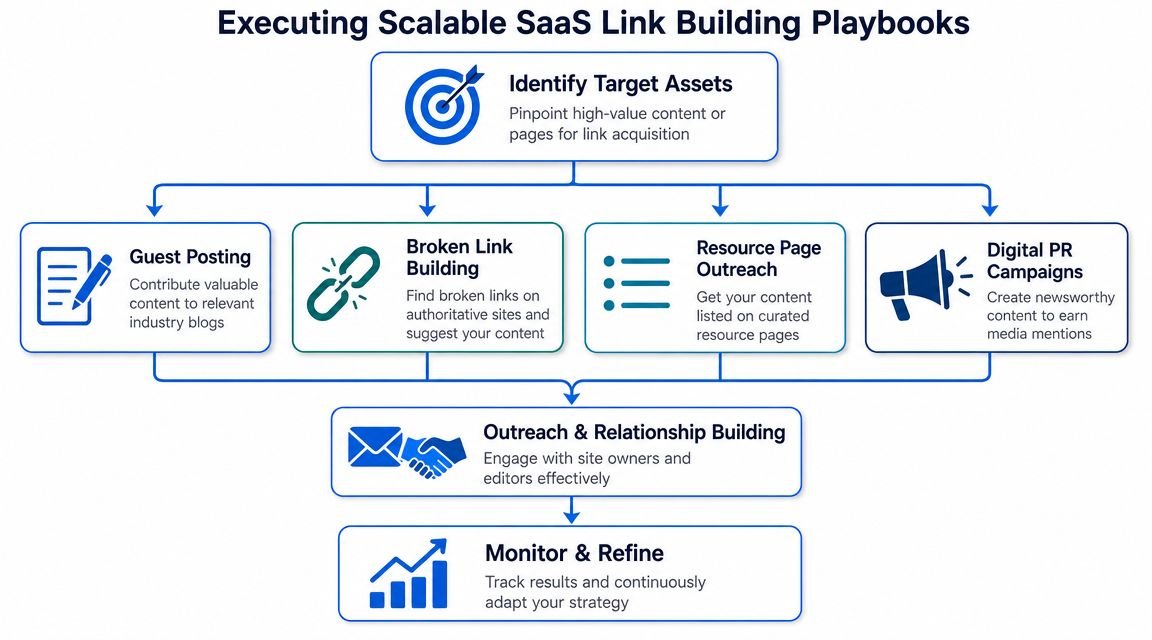 Executing Scalable SaaS Link Building Playbooks