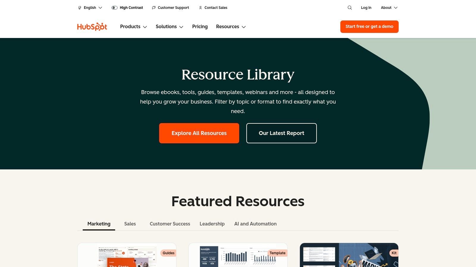 HubSpot Resource Library