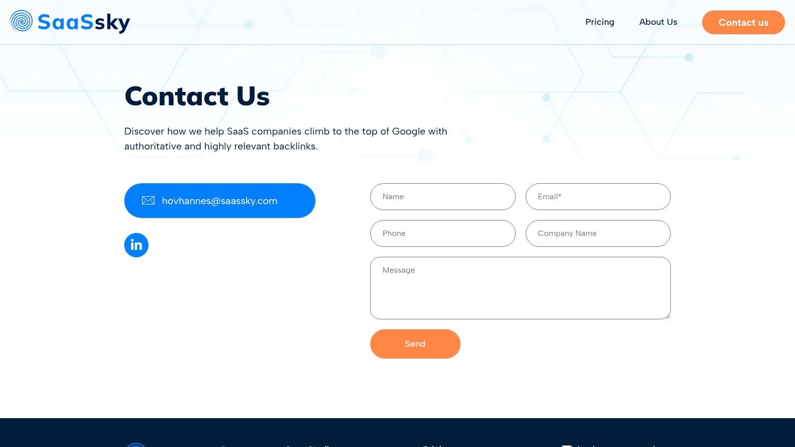 Screenshot from https://saassky.com/contact/